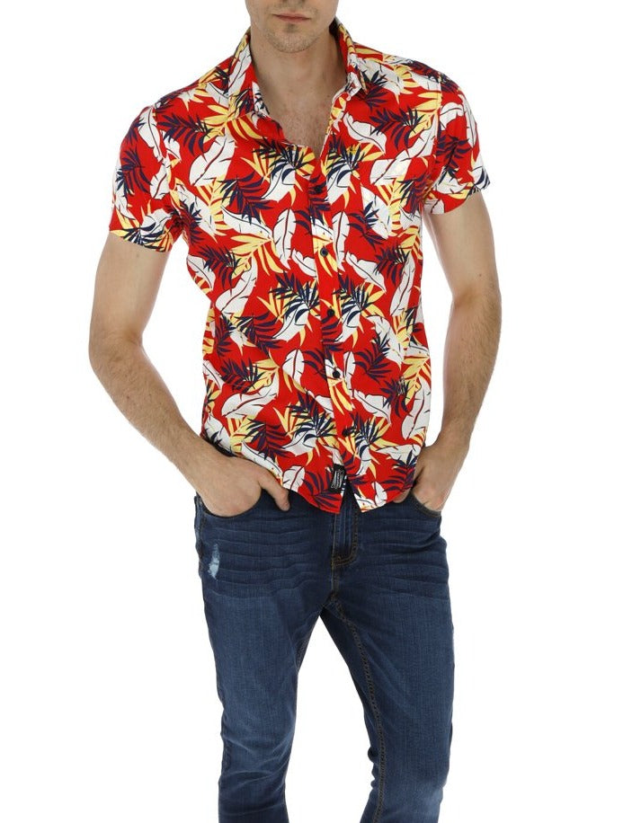 Camisa manga corta discount floreada