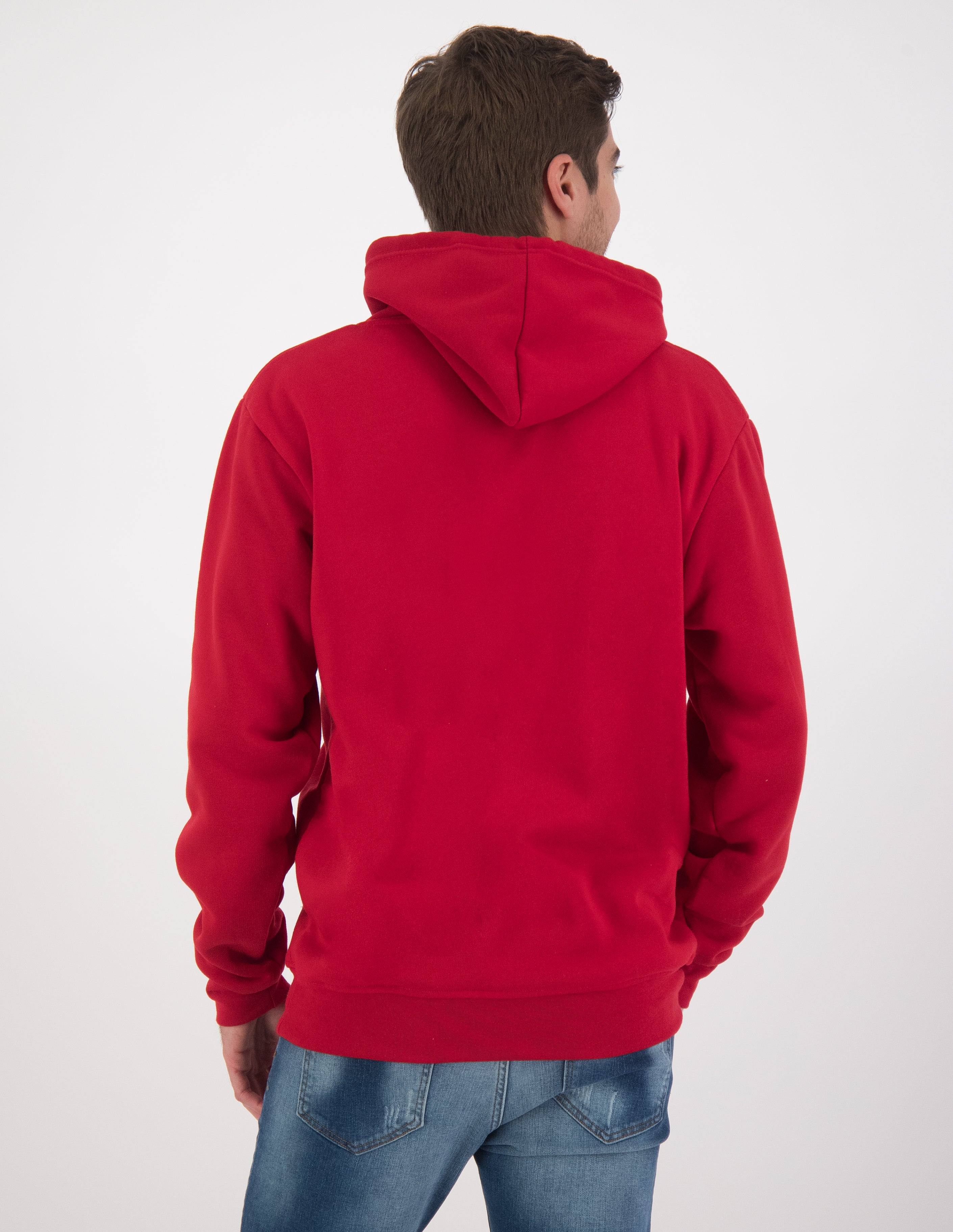 Sudadera best sale roja hombre